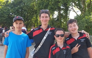 Triplette Cadet 2022 - Coleen, Taho et Quentin Nord et Leur Coach Manon